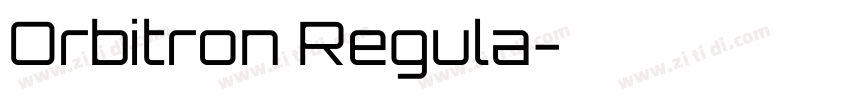 Orbitron Regula字体转换